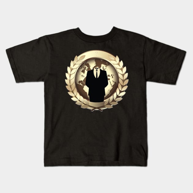 Anonymous Kids T-Shirt by nikovega21